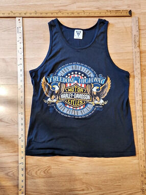 Harley-Davidson Freedom Highway Motorcycles graphic tank top Graphic Tank Top